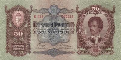 1932. 50P (2x) egymásutáni sorszámmal T:I