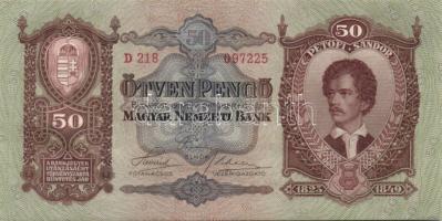 1932. 50P (3x) egymásutáni sorszámmal T:I