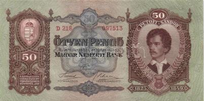 1932. 50P (2x) egymásutáni sorszámmal T:I