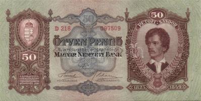 1932. 50P (2x) egymásutáni sorszámmal T:I