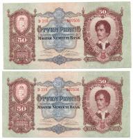 1932. 50P (2x) egymásutáni sorszámmal T:I