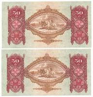 1932. 50P (2x) egymásutáni sorszámmal T:I