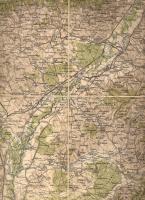 1889 Lundenburg (Mähren) és környéke katonai térkép/ Lundenburg und Umgebung Militärlandkarte