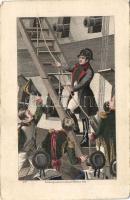 Napoleon in Saint Helena etching