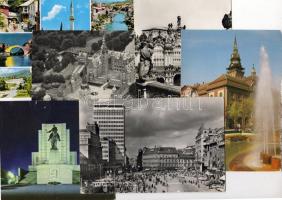 6 db Sportolók írt és kapott levelezőlapjai (Adler Zsigmond ökölvívó edző, Börzsei János lapdarugó, stb.