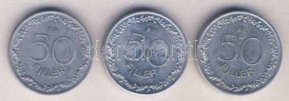 1953. 50f (3x) T:2 kis ph.