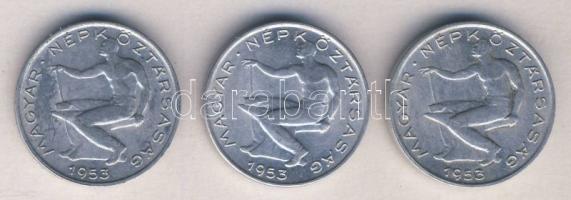 1953. 50f (3x) T:2 kis ph