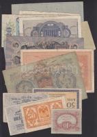 Vegyes orosz, német és csehszlovák bankjegyből álló 13db-os tétel T:vegyes