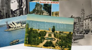 5 db Zeneművészek által aláírt és kapott képeslapok. (Képeslap az épülő Sidney Operaházról, Mátyás Mária, Radványi Imre, Székely Mihály, stb.)