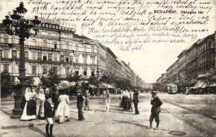 Budapest VI. Oktogon villamossal