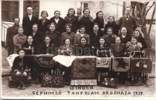 Orosháza Singer Géphímző tanfolyam 1939