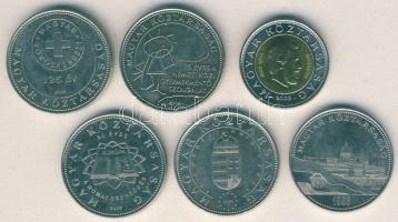 2002. 100Ft "Kossuth" + 2004-2007. 50Ft 5db klf emlékverete T:1,2