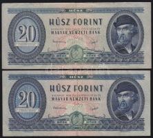 1949. 20Ft (2x) T:III