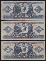 1962. 20Ft (2x) + 1965. 20Ft T:III