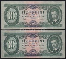 1957. 10Ft (2x) T:II,II-