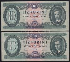 1962. 10Ft (2x) T:II,II+