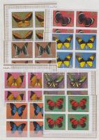 Butterflies in block of 4, Lepkék négyestömbökben