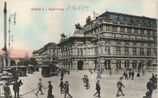 Vienna I. Opera with trams