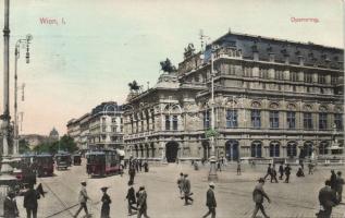Vienna I. Opera with trams