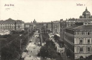 Vienna I. Burg Ring with trams