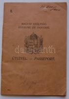 1924 Puhafedeles útlevél inflációs okmánybélyeggel / Passport