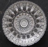 Ajka kristály tálka / crystal tray d:20 cm