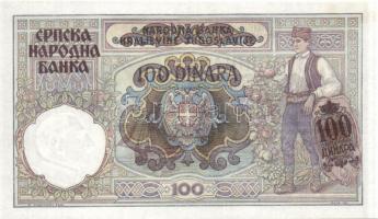 Szerbia/Német megszállás 1941. 100D T:I