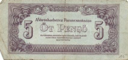 1944. 5P "Vörös Hadsereg" (6x) T:III