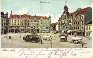 Essen Kopstadt square with tram