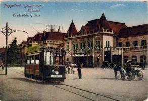 Nagyvárad vasútállomás villamossal(EM)