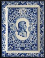 Mozartot ábrázoló limitált szériás porcelán csempe