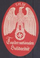 1935 Német propaganda nyomtatvány 10x15 cm