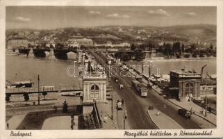Budapest Margit híd a Rózsadombbal