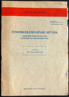 1975 Bp., A Finomkerámiaipari Művek Herendi Porcelán szobrok és domborművek vállalati árjegyzéke, 47p