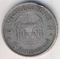 Németország 1935A. 5M "Garnisonkirche" Ag T:2-