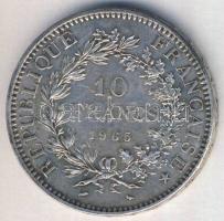 Franciaország 1965. 10Fr Ag "Herkules csoport" T:3/2