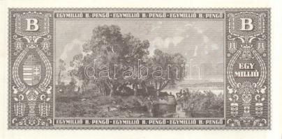 1946. 1.000.000BP "Forradalmaink pénzei kiállítás Kecskemét, 1969. március 23-30" felülbél...