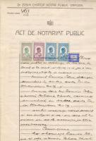 Romania/Rumänien 1920-40 86db okmánybélyeges teljes okmány/ 86Stk kompl. Dokumente mit Stempelmarken