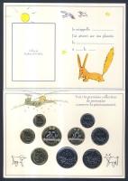Franciaország 2000. 5c-20F 9db klf érték szett "Kis Herceg" dísztokban T:BU