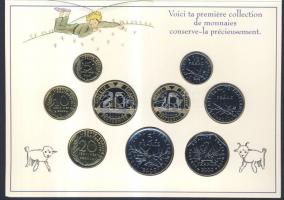 Franciaország 2000. 5c-20F 9db klf érték szett "Kis Herceg" dísztokban T:BU