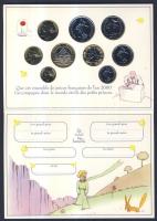 Franciaország 2000. 5c-20F 9db klf érték szett "Kis Herceg" dísztokban T:BU