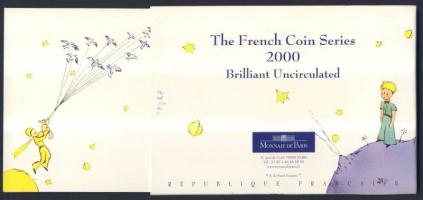 Franciaország 2000. 5c-20F 9db klf érték szett "Kis Herceg" dísztokban T:BU