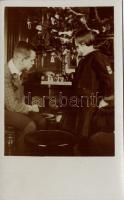 Hungarian Christmas, playing chess photo
