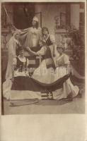 Female drama group playing irredentist living picture in 1923, photo (EK)