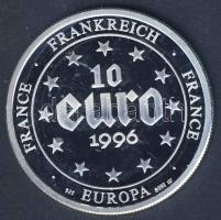 Európa 1996. 10€ Ag "Franciaország-Notre Dame" T:PP