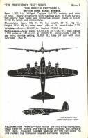 Boeing Fortress I.; Valentine´s ´Aircraft Recognition´ cards series (description on backside)