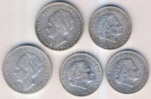 Hollandia 1929-1956. 1G (5x) Ag T:2,3+