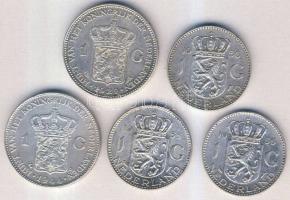 Hollandia 1929-1956. 1G (5x) Ag T:2,3+