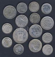 Hollandia 1826-1941. 10c, 25c, 1/2G (15x) Ag T:vegyes