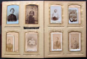 cca 1890-1920 Keményhátú fotó-hagyaték 28 db kemányhátú fotó számos magyar fényképész műterméből, jó...